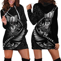 Personalised All Black New Zealand Darts Hoodie Dress Aoteroa Fern Maori Galaxy Style