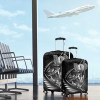 Personalised All Black New Zealand Darts Luggage Cover Aoteroa Fern Maori Galaxy Style LT14 - Polynesian Pride