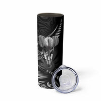 All Black New Zealand Darts Skinny Tumbler Aoteroa Fern Maori Galaxy Style LT14 - Polynesian Pride