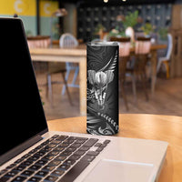 All Black New Zealand Darts Skinny Tumbler Aoteroa Fern Maori Galaxy Style LT14 - Polynesian Pride