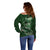 Personalised All Green New Zealand Darts Off Shoulder Sweater Aoteroa Fern Maori Galaxy Style