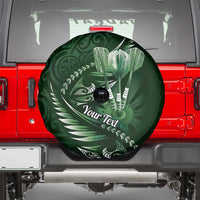 Personalised All Green New Zealand Darts Spare Tire Cover Aoteroa Fern Maori Galaxy Style LT14 - Polynesian Pride