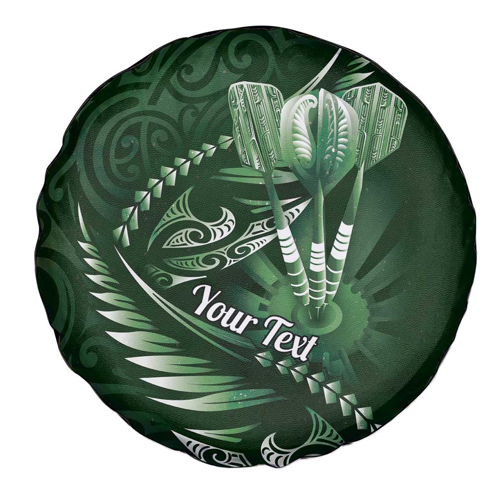 Personalised All Green New Zealand Darts Spare Tire Cover Aoteroa Fern Maori Galaxy Style LT14 - Polynesian Pride