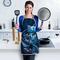 Personalised All Blue New Zealand Darts Apron Aoteroa Fern Maori Galaxy Style LT14 - Polynesian Pride