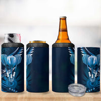 All Blue New Zealand Darts 4 in 1 Can Cooler Tumbler Aoteroa Fern Maori Galaxy Style LT14 - Polynesian Pride