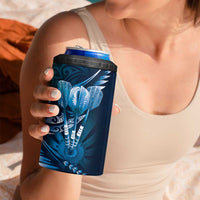 All Blue New Zealand Darts 4 in 1 Can Cooler Tumbler Aoteroa Fern Maori Galaxy Style LT14 - Polynesian Pride