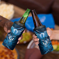All Blue New Zealand Darts 4 in 1 Can Cooler Tumbler Aoteroa Fern Maori Galaxy Style LT14 - Polynesian Pride