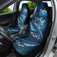 Personalised All Blue New Zealand Darts Car Seat Cover Aoteroa Fern Maori Galaxy Style LT14 - Polynesian Pride