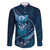 Personalised All Blue New Zealand Darts Family Matching Mermaid Dress and Hawaiian Shirt Aoteroa Fern Maori Galaxy Style