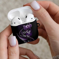 Personalised All Purple New Zealand Darts AirPods Case Aoteroa Fern Maori Galaxy Style LT14 - Polynesian Pride