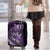 Personalised All Purple New Zealand Darts Luggage Cover Aoteroa Fern Maori Galaxy Style