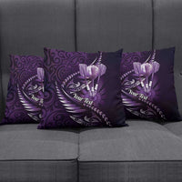 Personalised All Purple New Zealand Darts Pillow Cover Aoteroa Fern Maori Galaxy Style LT14 - Polynesian Pride