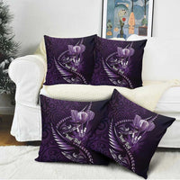 Personalised All Purple New Zealand Darts Pillow Cover Aoteroa Fern Maori Galaxy Style LT14 - Polynesian Pride