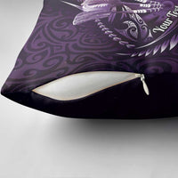 Personalised All Purple New Zealand Darts Pillow Cover Aoteroa Fern Maori Galaxy Style LT14 - Polynesian Pride