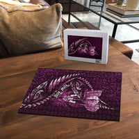 Personalised All Pink New Zealand Darts Puzzle Aoteroa Fern Maori Galaxy Style - Polynesian Pride
