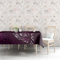 Personalised All Pink New Zealand Darts Tablecloth Aoteroa Fern Maori Galaxy Style