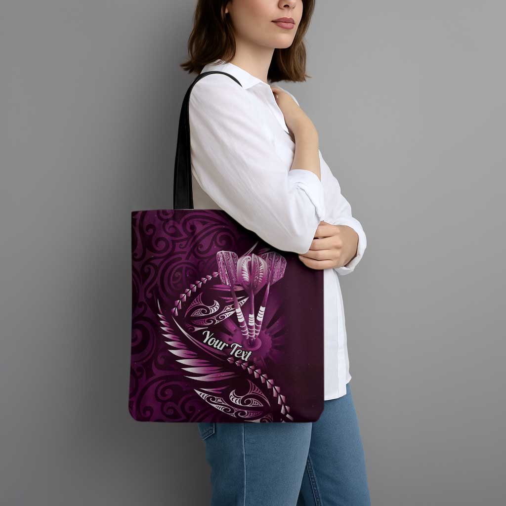 Personalised All Pink New Zealand Darts Tote Bag Aoteroa Fern Maori Galaxy Style - Polynesian Pride