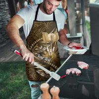 Personalised All Gold New Zealand Darts Apron Aoteroa Fern Maori Galaxy Style - Polynesian Pride