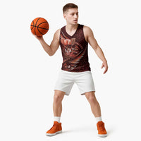 Personalised All Red New Zealand Darts Basketball Jersey Aoteroa Fern Maori Galaxy Style LT14 - Polynesian Pride