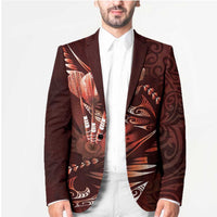Personalised All Red New Zealand Darts Blazer Aoteroa Fern Maori Galaxy Style LT14 - Polynesian Pride
