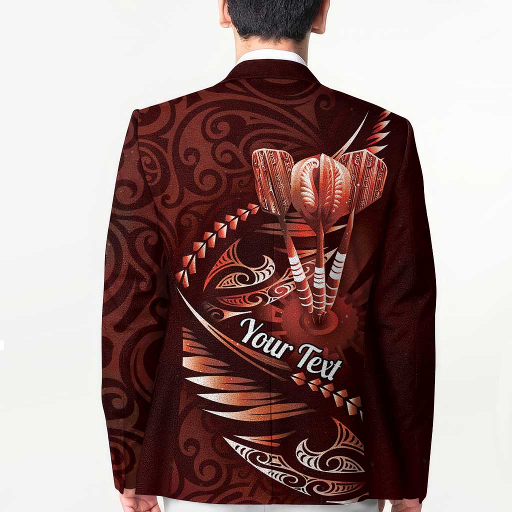 Personalised All Red New Zealand Darts Blazer Aoteroa Fern Maori Galaxy Style LT14 - Polynesian Pride