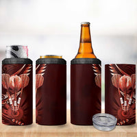 All Red New Zealand Darts 4 in 1 Can Cooler Tumbler Aoteroa Fern Maori Galaxy Style LT14 - Polynesian Pride