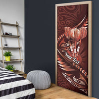 Personalised All Red New Zealand Darts Door Cover Aoteroa Fern Maori Galaxy Style LT14 - Polynesian Pride