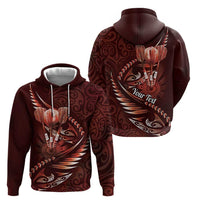 Personalised All Red New Zealand Darts Hoodie Aoteroa Fern Maori Galaxy Style LT14 - Polynesian Pride
