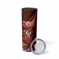 All Red New Zealand Darts Skinny Tumbler Aoteroa Fern Maori Galaxy Style LT14 - Polynesian Pride