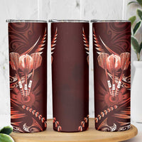 All Red New Zealand Darts Skinny Tumbler Aoteroa Fern Maori Galaxy Style LT14 - Polynesian Pride