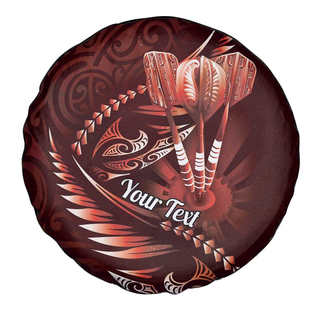 Personalised All Red New Zealand Darts Spare Tire Cover Aoteroa Fern Maori Galaxy Style LT14 - Polynesian Pride