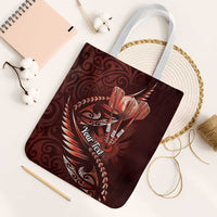 Personalised All Red New Zealand Darts Tote Bag Aoteroa Fern Maori Galaxy Style - Polynesian Pride