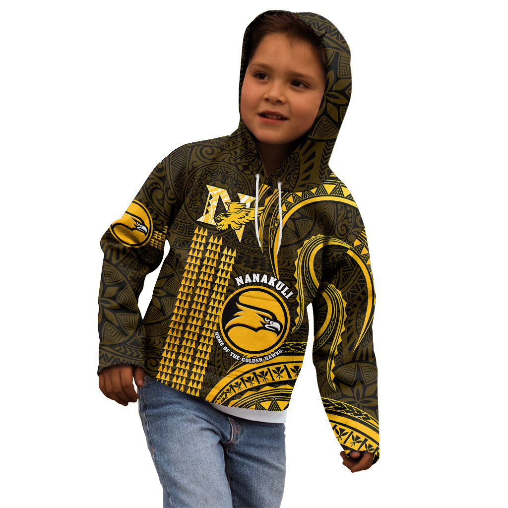 Hawaii Nanakuli High And Intermediate School Kid Hoodie Polynesian Kakau Pattern LT14 - Polynesian Pride