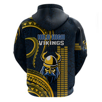 Hawaii Hilo High School Hoodie Vikings Polynesian Kakau Pattern LT14 - Polynesian Pride