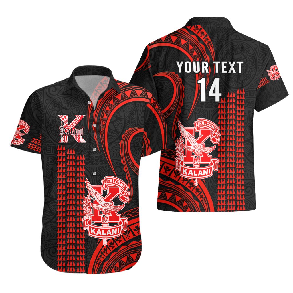 Personalised Hawaii Kalani High School Hawaiian Shirt Polynesian Kakau Pattern LT14 - Polynesian Pride