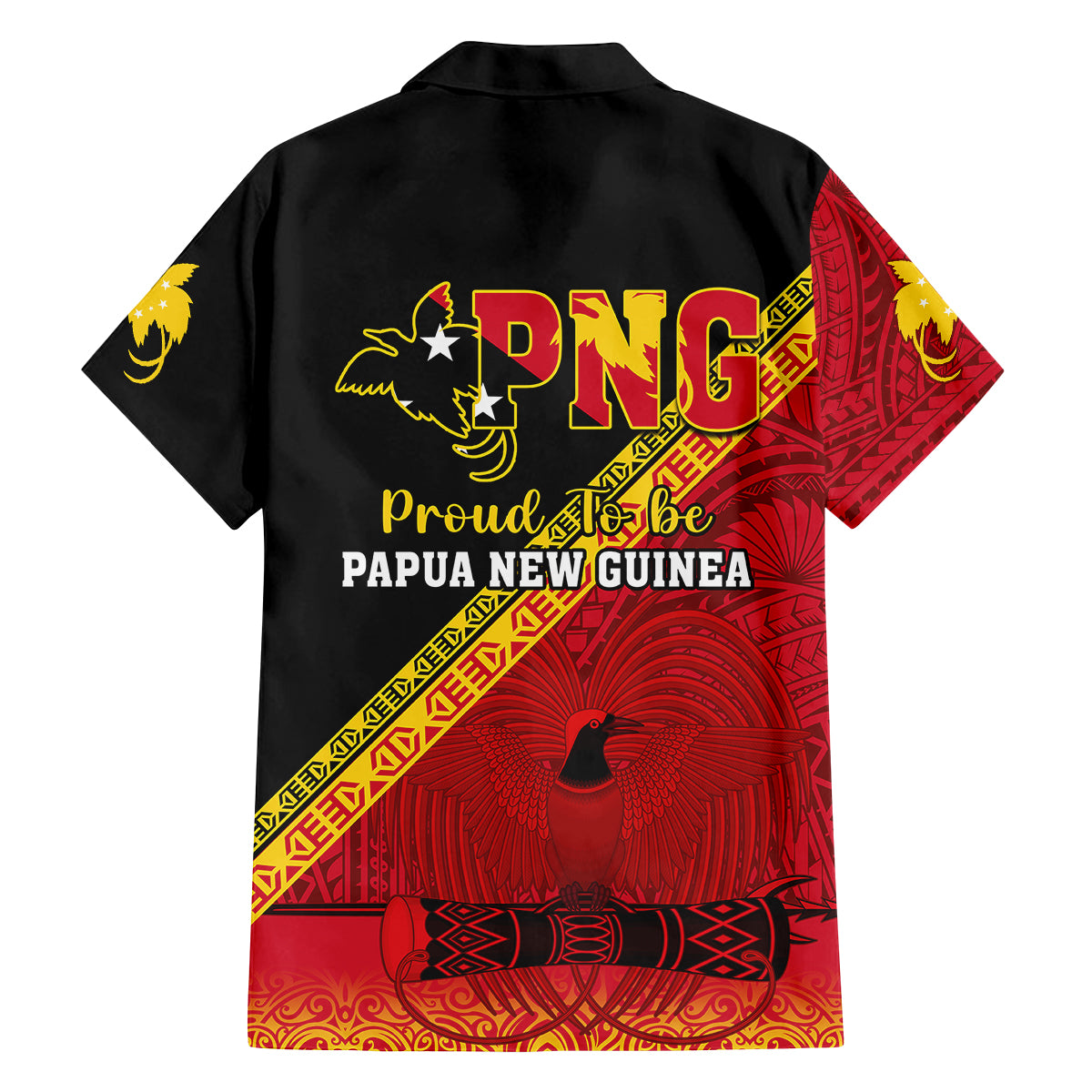 Papua New Guinea Family Matching Tank Maxi Dress and Hawaiian Shirt Independen Stet bilong Papua Niugini Unique Version LT14 - Polynesian Pride