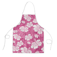 Pink Bula Fiji Masi Hibiscus Seamless Apron