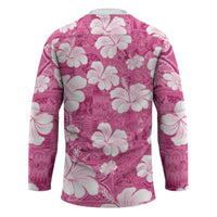 Pink Bula Fiji Masi Hibiscus Seamless Hockey Jersey