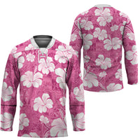 Pink Bula Fiji Masi Hibiscus Seamless Hockey Jersey