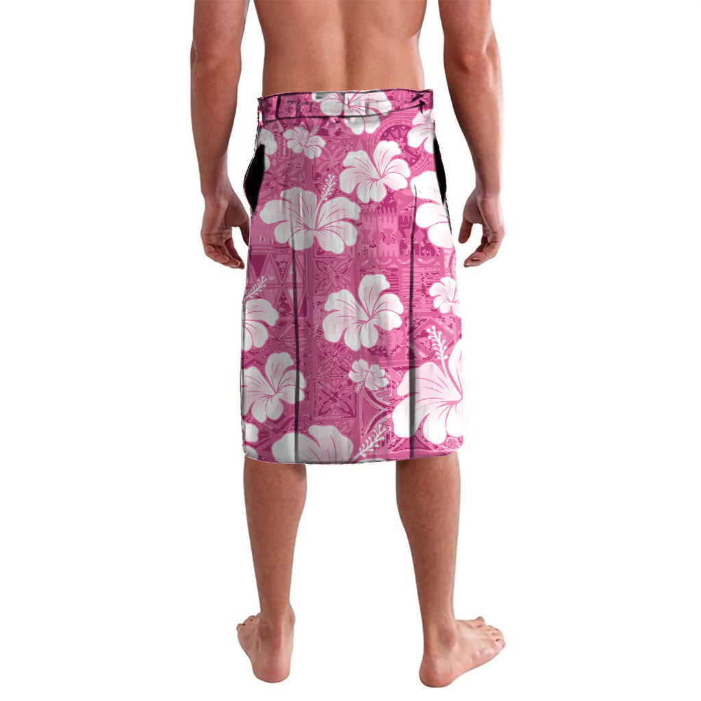 Pink Bula Fiji Masi Hibiscus Seamless Lavalava