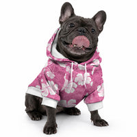 Pink Bula Fiji Masi Hibiscus Seamless Pet Hoodie