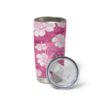 Pink Bula Fiji Masi Hibiscus Seamless Tumbler Cup