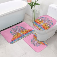 Rainbow Ngaru Taniko With Aotearoa Maori Tattoo Bathroom Set