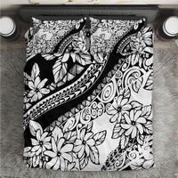 Polynesia Bedding Set Polynesian Tropical Flowers Black Pastel Vibes LT14 Black - Polynesian Pride