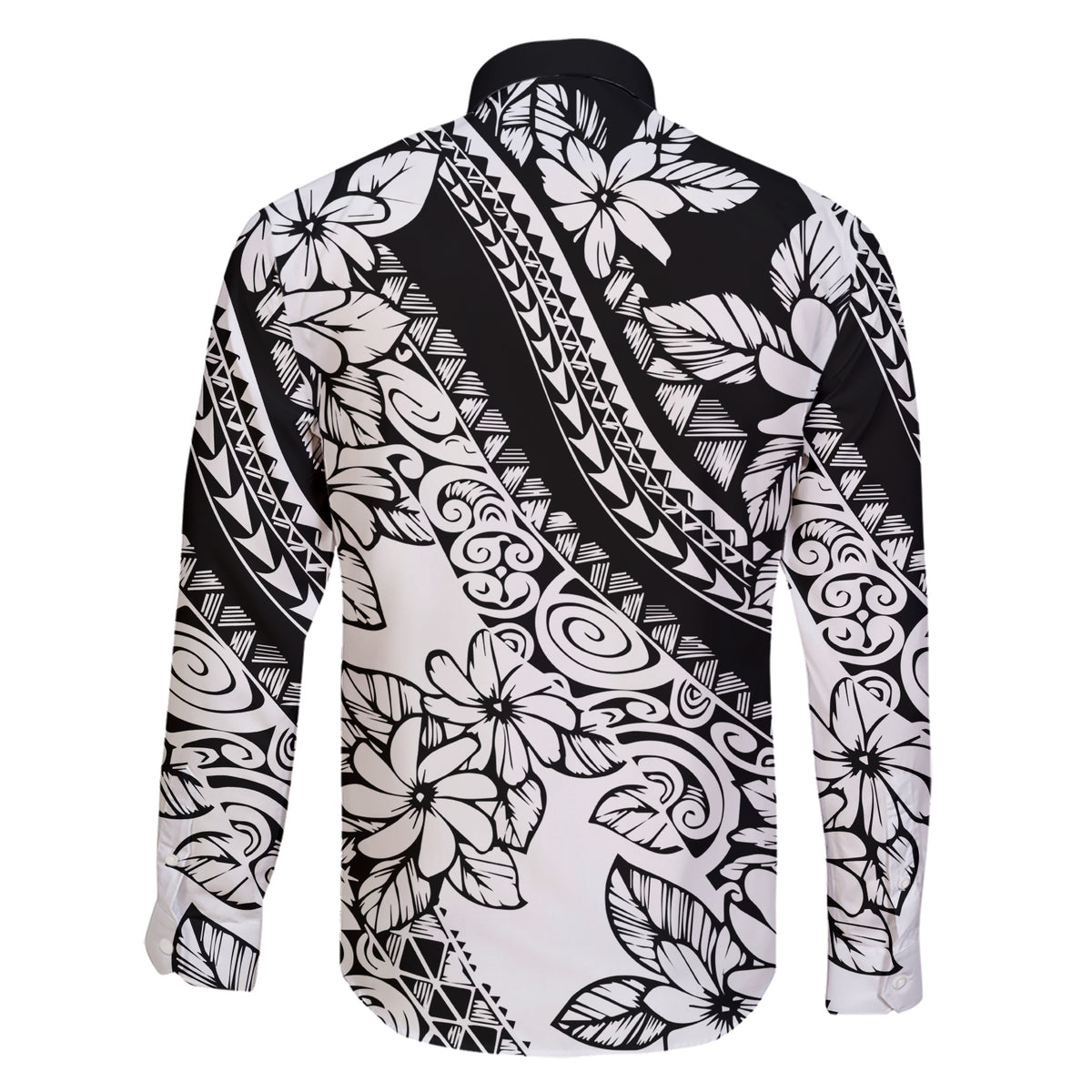 Polynesia Family Matching Short Sleeve Bodycon Dress and Hawaiian Shirt Polynesian Tropical Flowers Black Pastel Vibes LT14 - Polynesian Pride