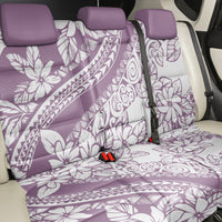 Polynesia Back Car Seat Cover Polynesian Tropical Flowers Purple Pastel Vibes LT14 - Polynesian Pride