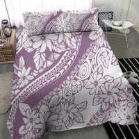 Polynesia Bedding Set Polynesian Tropical Flowers Purple Pastel Vibes LT14 - Polynesian Pride