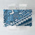 Blue Bula Fiji Tablecloth Fijian Language Week Tapa Cloth - Pastel