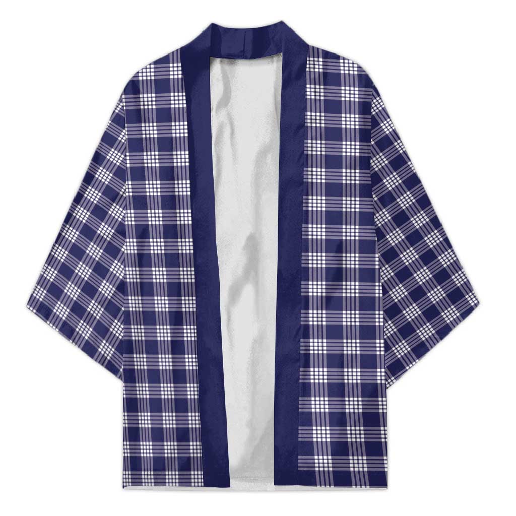 Navy Blue Japanese Palaka Pride Kimono - Polynesian Pride