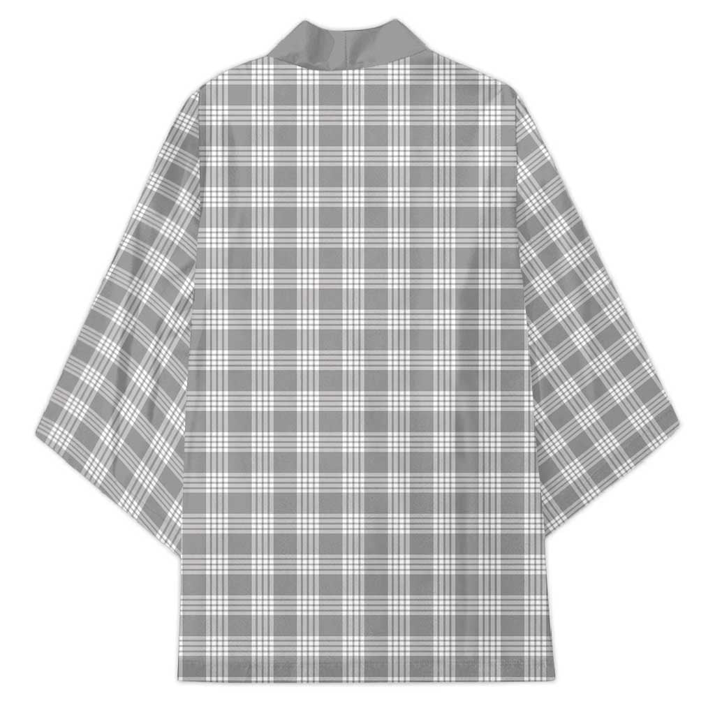 Gray Japanese Palaka Pride Kimono - Polynesian Pride